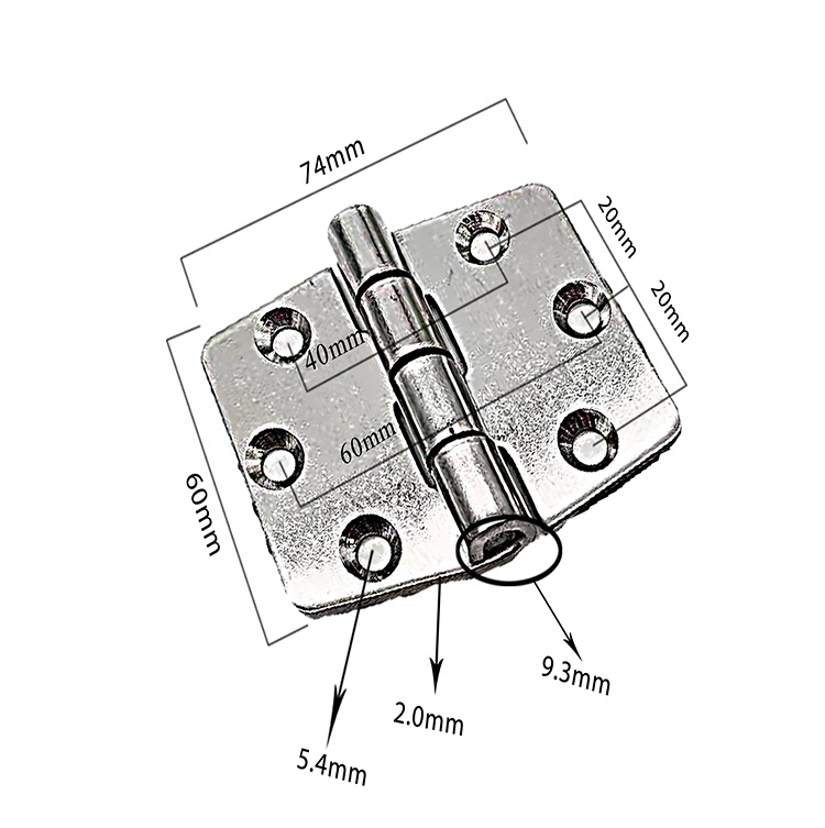 50-60mm 2 2.5&quot; SUS304 Stainless Steel Industrial Equipment Electric Cabinet Marine Hinge