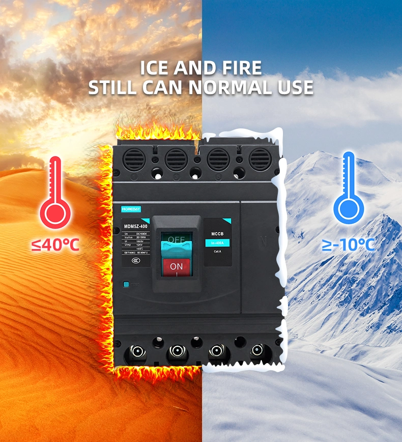 Direct Selling DC Moulded Case Circuit Breaker MCCB 1p 2p 3p 4p 1000V 1500V 80A-1600A Used to Solar Panel