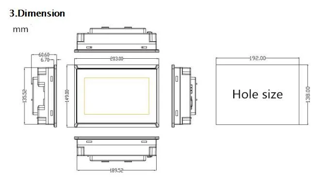 7&quot; Touch Panel All in One Integrated Digital and Analog Input Output HMI &amp; PLC