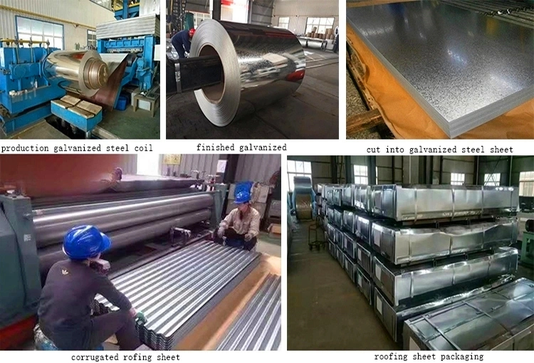 Galvanized Corrugated Steel Roofing Sheet Zinc Roofing Construction Gi Corrugated Panel Construction Roofing Panel