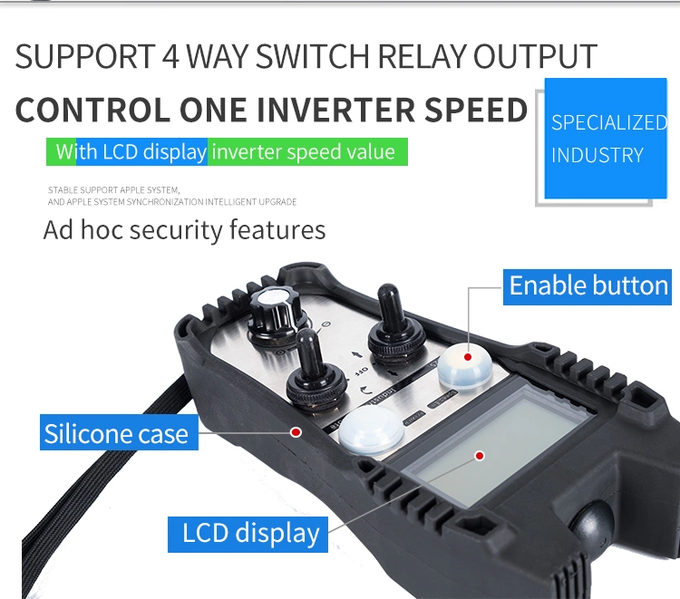 Industrial Radio Remote Control for Mining Equipment Wire Saw Electric Panel Customizable