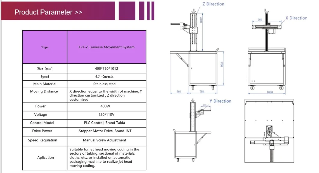 X-Y-Z Traverse System PLC Control