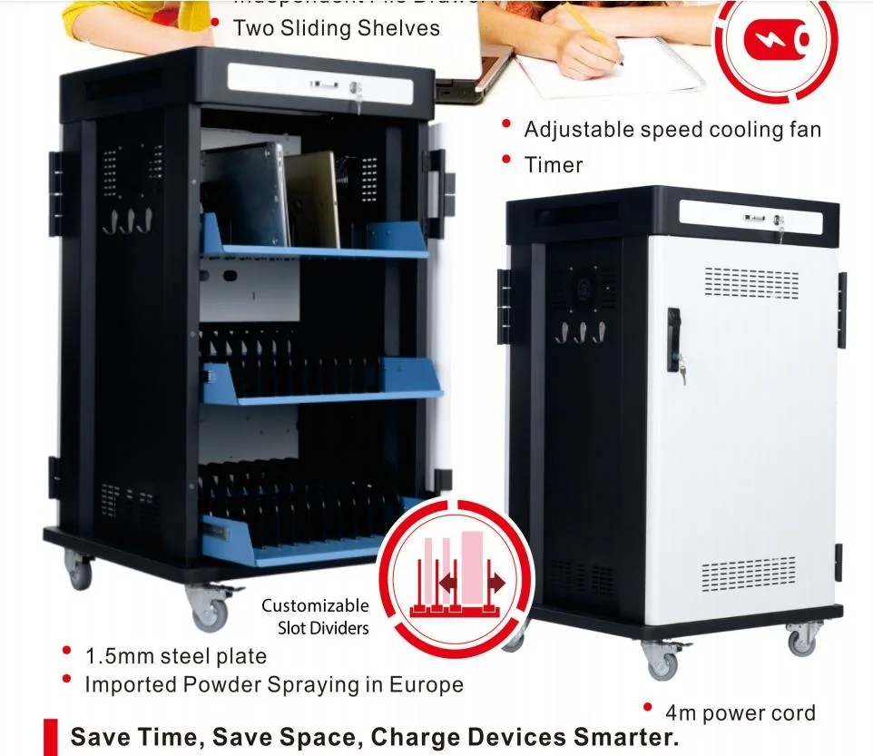 30/33/36/39 Devices Laptop Tablet Charging Storage Cabinet for Education