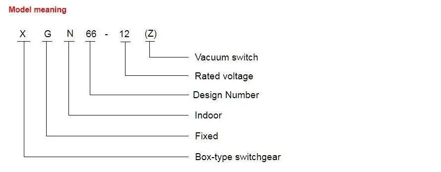 Xgn66-12 Distribution Switchgear, Electrical Vcb Standing Alone Case Fixed Metal-Clad Movable Switchboard