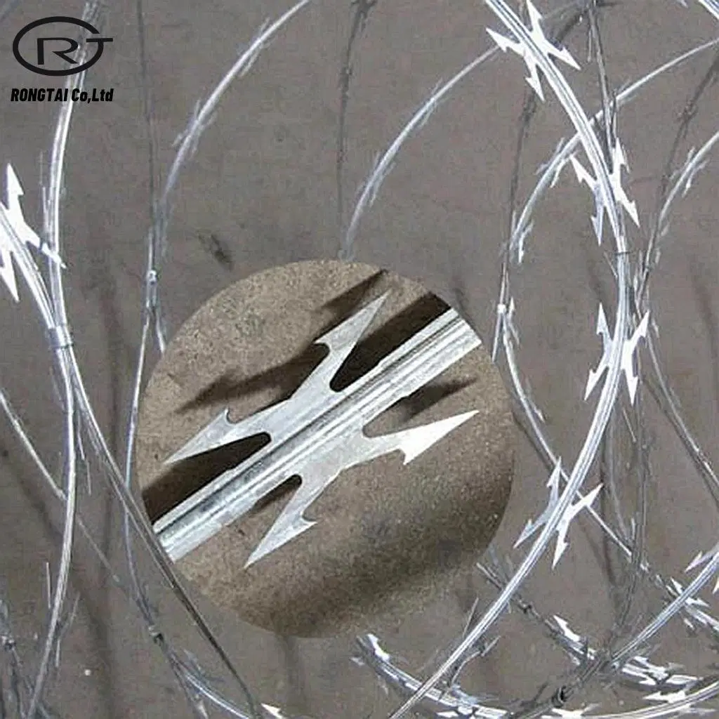 Bto-22 Galvanized Concertina Razor Barbed Wire Electrical Razor Wire