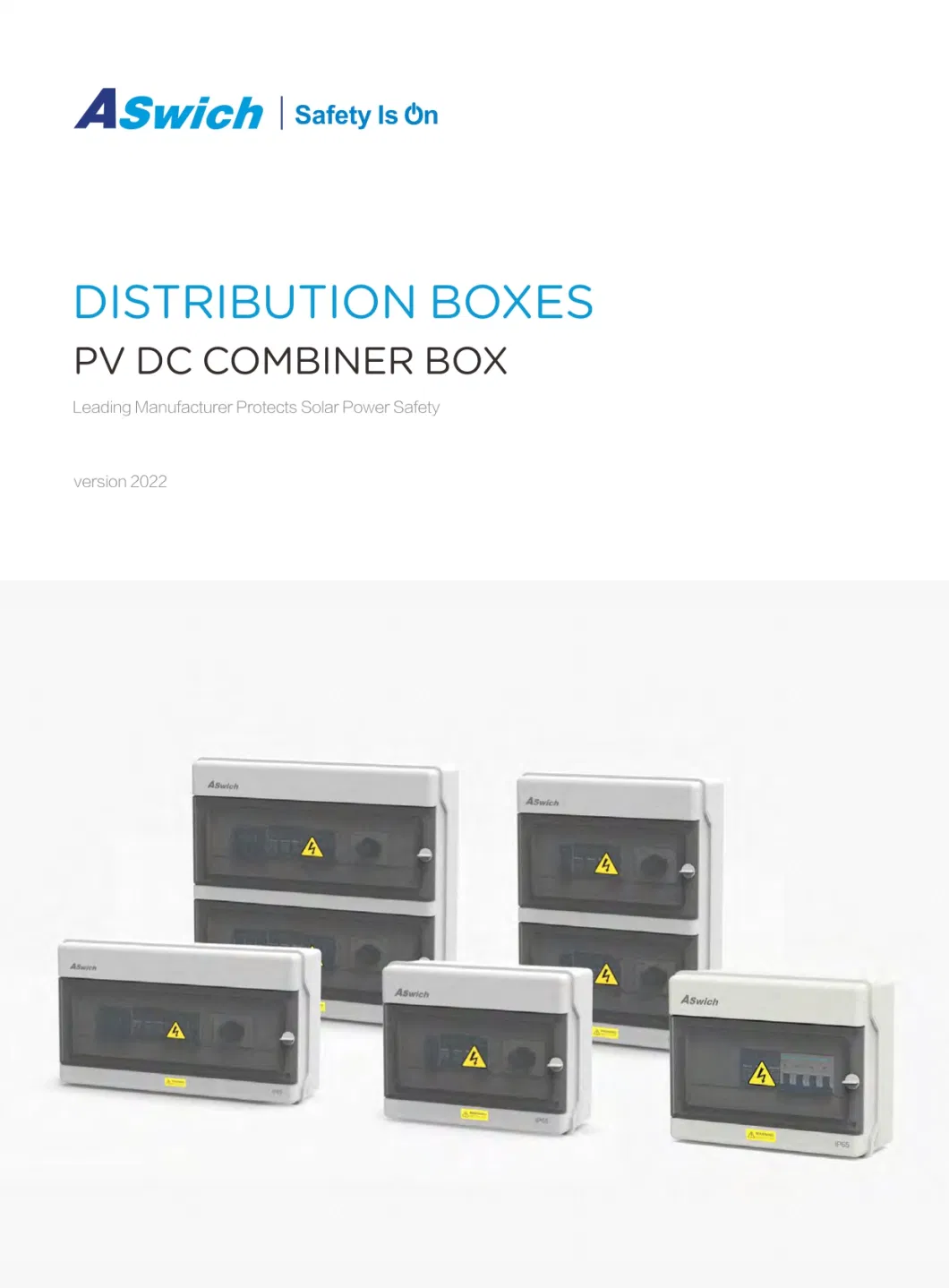 Aswich IP66 Waterproof Junction Combiner Box with Electrical Switch