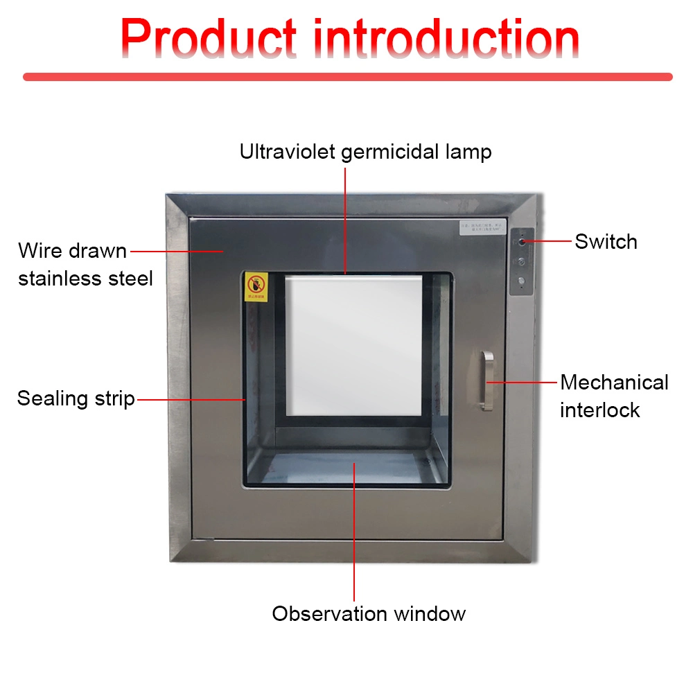 GMP Factory Cleanroom Static and Dynamic Pass Box