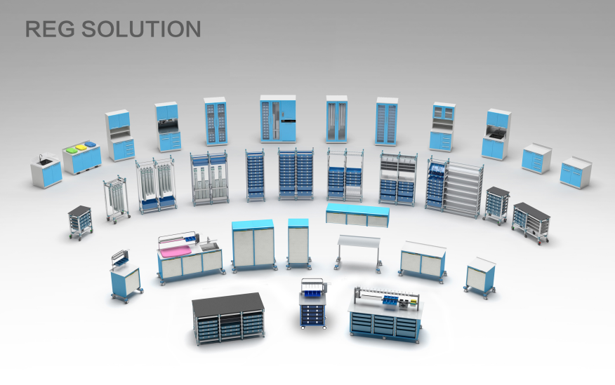 OEM Design Standard Modular ISO Basket Electric Control Endoscope Storage Cabinet