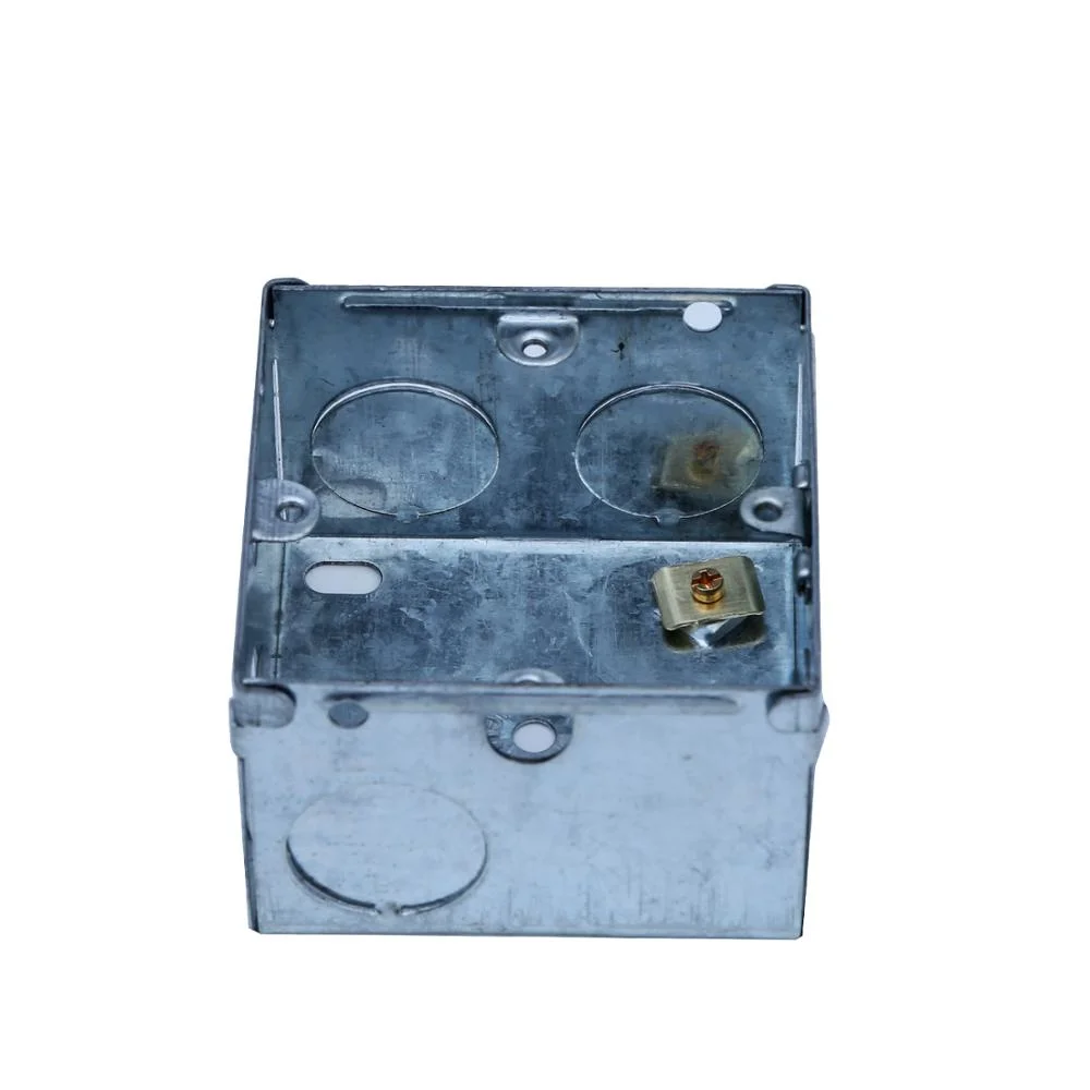 Electrical Concealed Box Metal Junction Box 3X3 Back Box Galvanized Steel Sheet 25/35/47mm 0.5-1.2mm 3*3 3*6