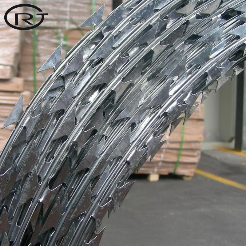 Galvanized/PVC Coated/Stainless Steel Concertina Razor Barbed Wire