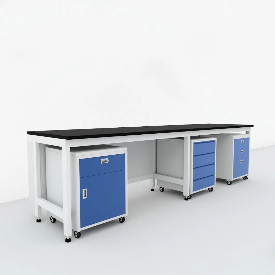 Hospital Lab Furniture Steel Mobile Cabinet with Sink Unit