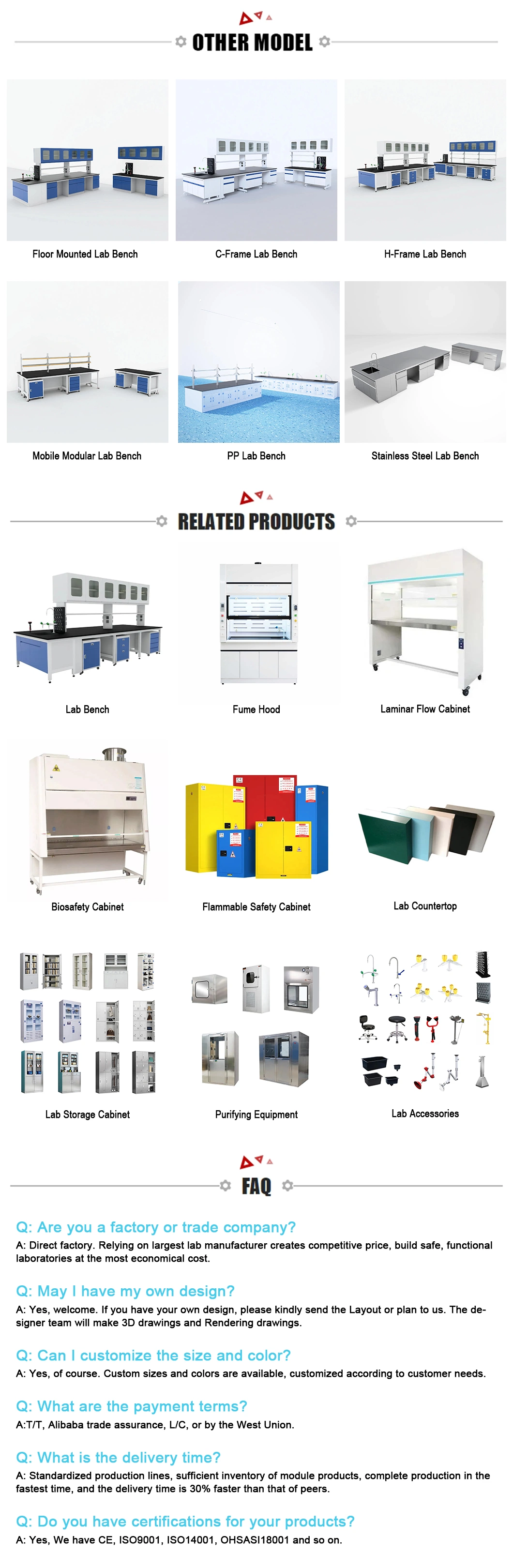 Hospital Lab Furniture Steel Mobile Cabinet with Sink Unit