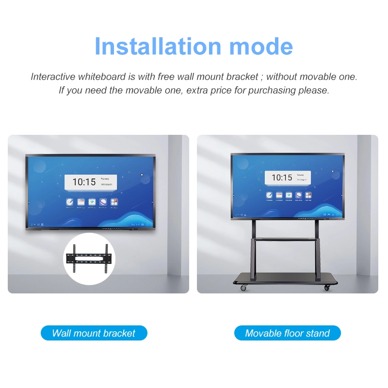 55/65/75/86 Inch LCD Touch Screen Electronic Flat Panel LCD Board