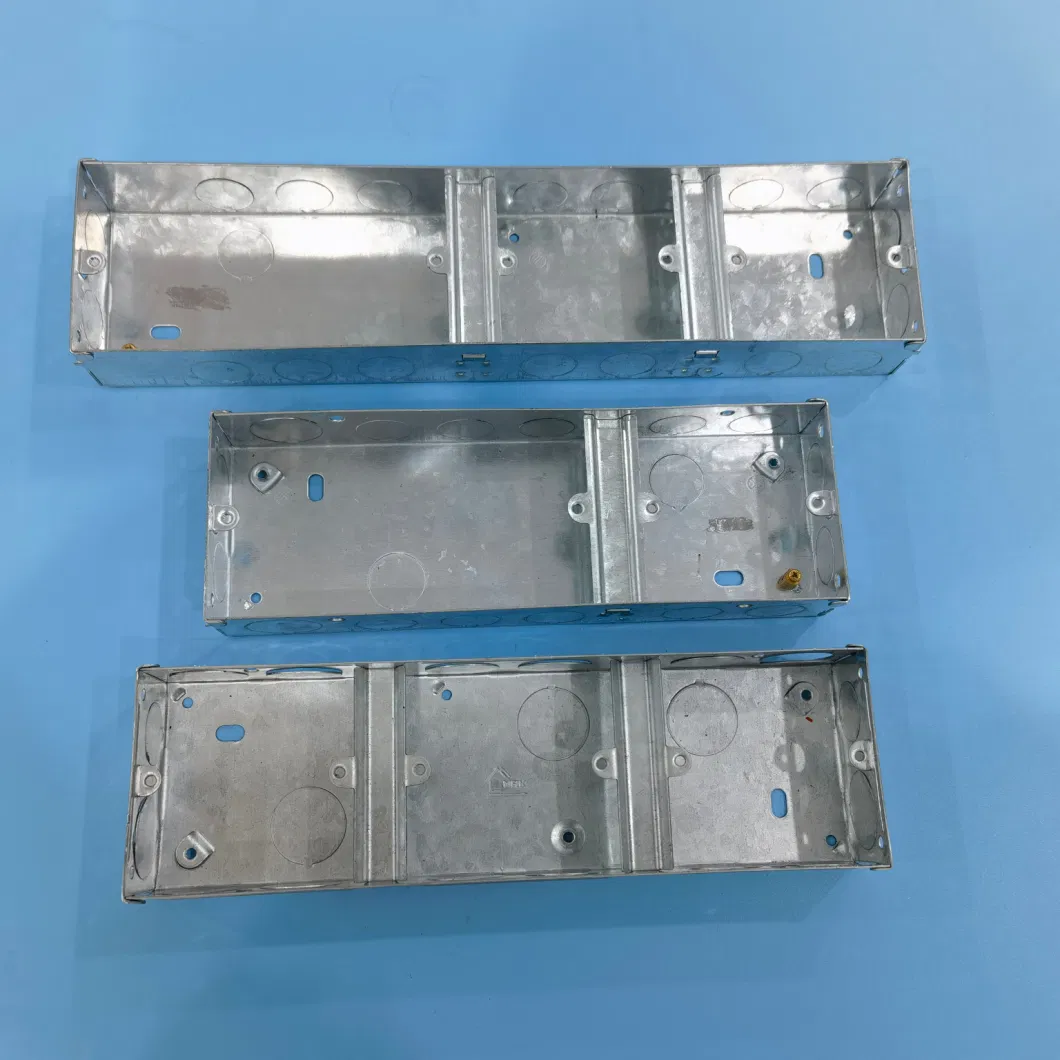 Electrical Concealed Box Metal Junction Box 3X3 Back Box Galvanized Steel Sheet 25/35/47mm 0.5-1.2mm 3*3 3*6