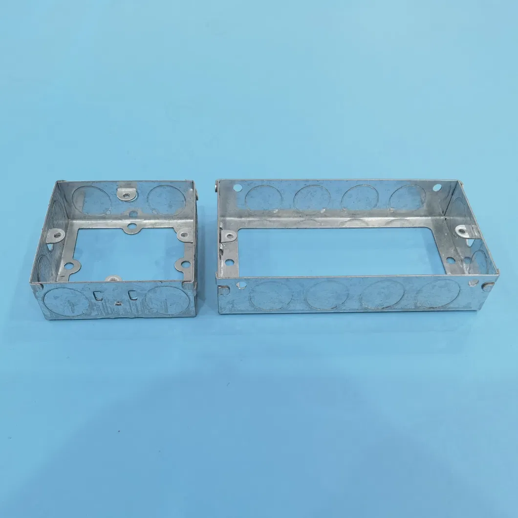 Electrical Concealed Box Metal Junction Box 3X3 Back Box Galvanized Steel Sheet 25/35/47mm 0.5-1.2mm 3*3 3*6