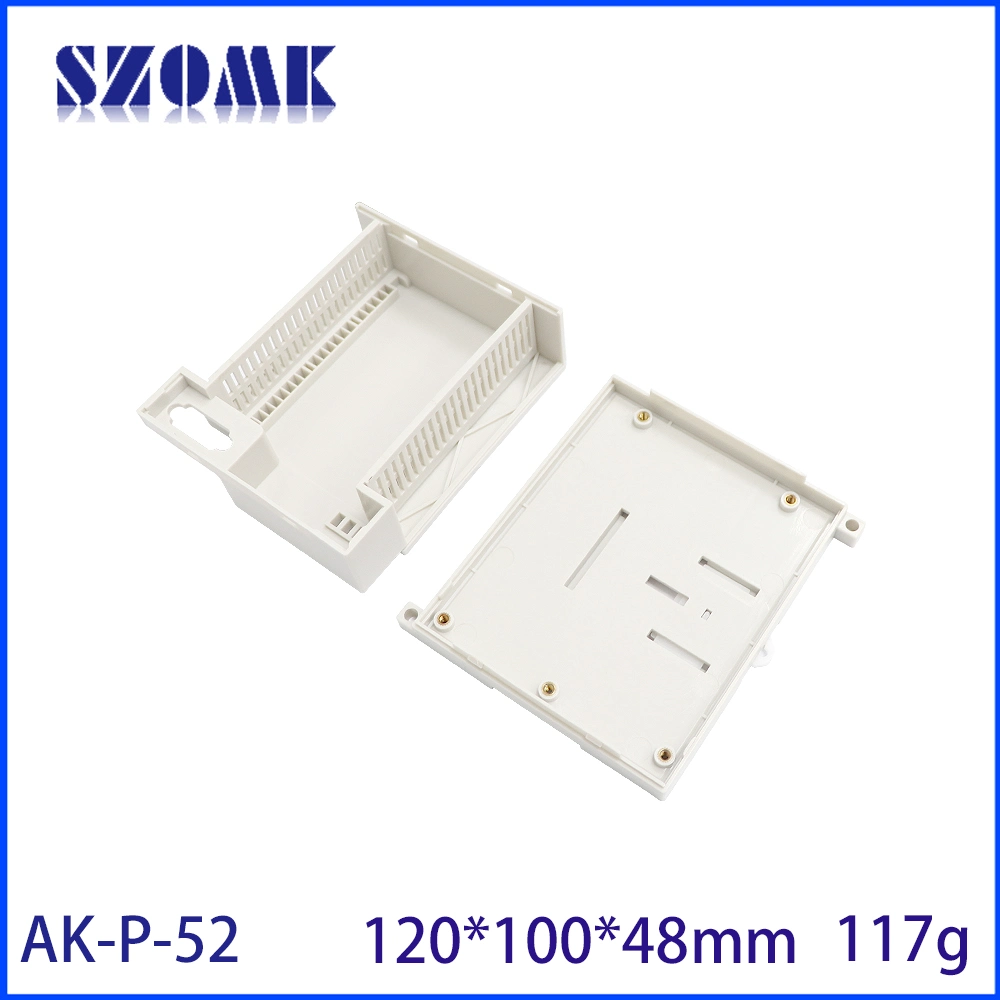 120*100*48mm PLC DIN-Rail Outlet Box Project Control Box Plastic Isolation Barrier Module Electrical Enclosure