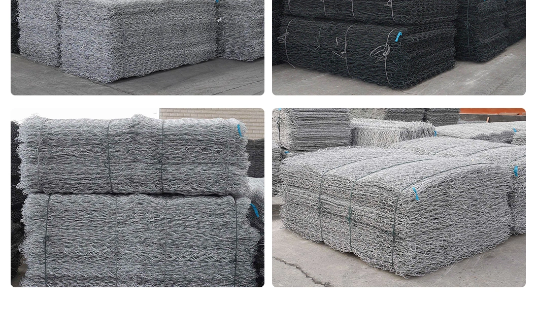 Gezhige 60X80 mm Stone Gabion Box Manufacturers 3.0-4.0mm Selvedge Wire Thickness Industries Galvanized PVC Coated Gabion China Hexagonal Woven Gabions Box