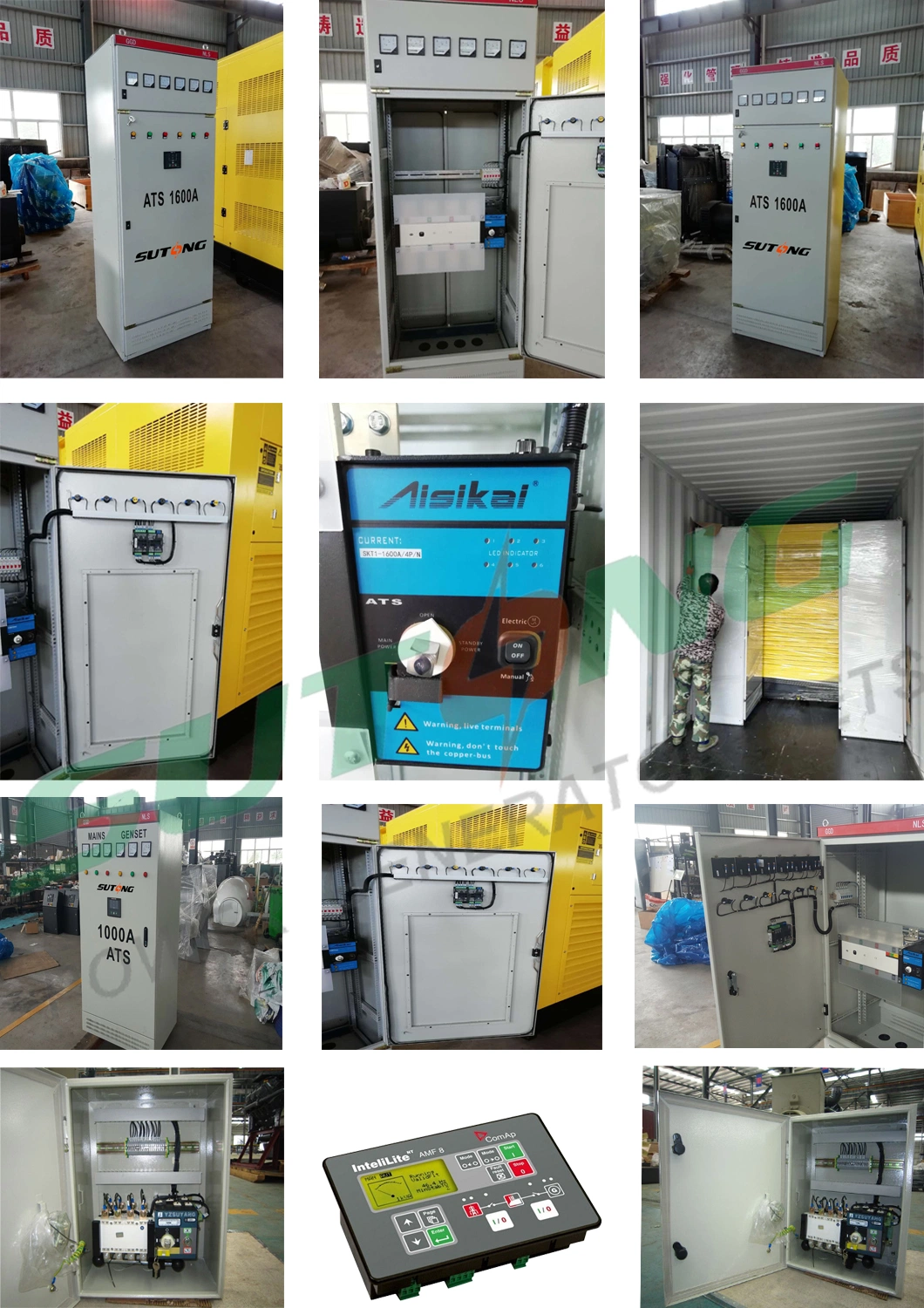 1600A Generator Protection Panels and Electrical Control Synchronizing ATS Cabinet