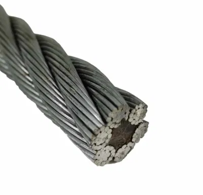 Hot DIP Galvanized Steel Wire Rope 6X19s+Iwrc 29mm for Traction