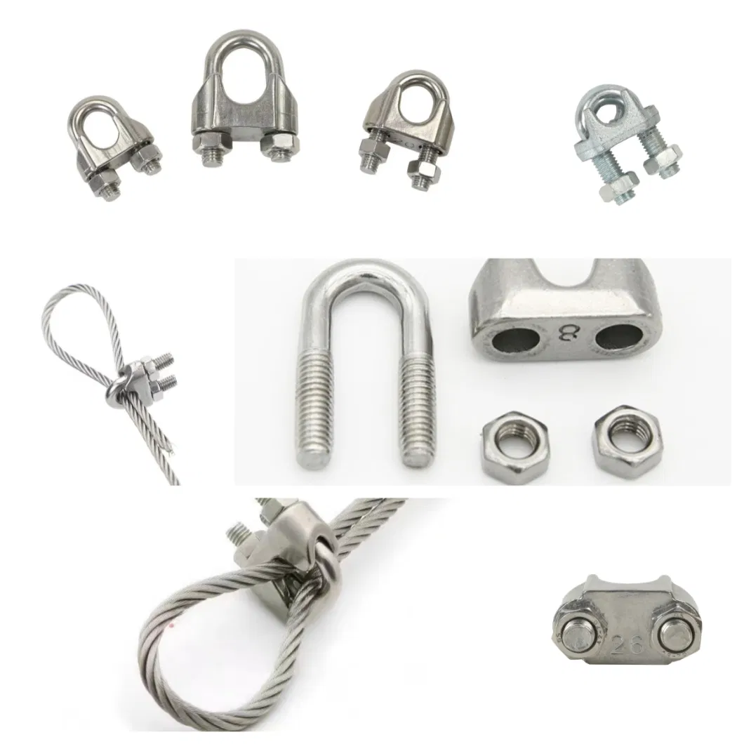 304 Stainless Steel Wire Rope Clamp Stainless Steel Clamp Rope Buckle Wire Clamp Full Specification M2-24