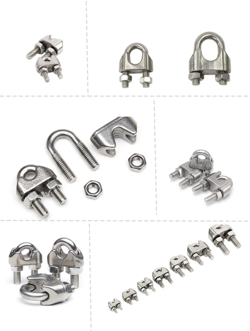 304 Stainless Steel Wire Rope Clamp Stainless Steel Clamp Rope Buckle Wire Clamp Full Specification M2-24