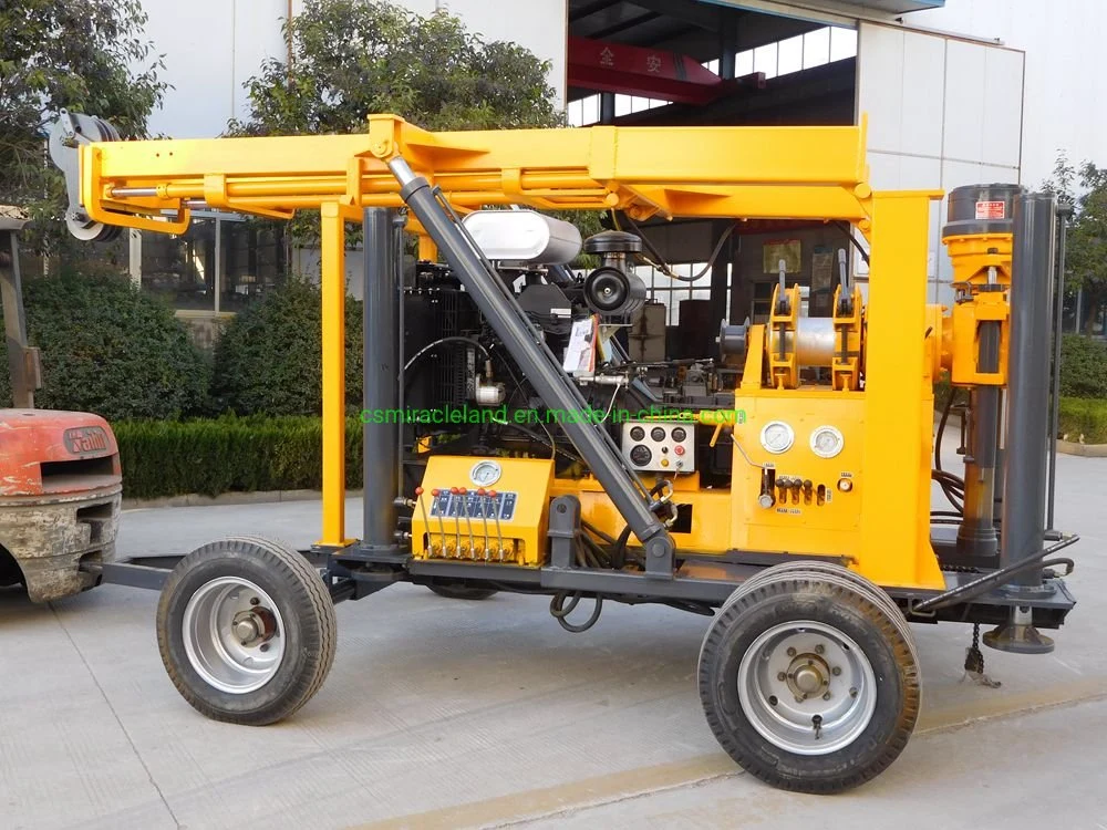 Xy-3 Wheel Type Portable Hydraulic Geotechnical Engineering Exploration Core Drilling Rig (600m)