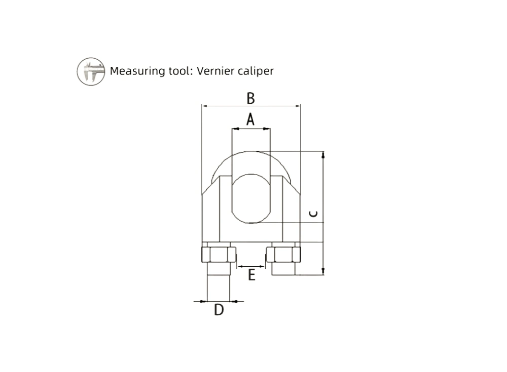 304 Stainless Steel Wire Rope Clamp Stainless Steel Clamp Rope Buckle Wire Clamp Full Specification M2-24