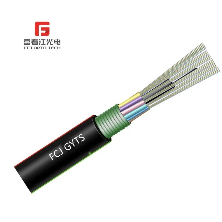 Fcj Outdoor Cable GYTS 48 Cores Steel Wire Fiber Optic Cable