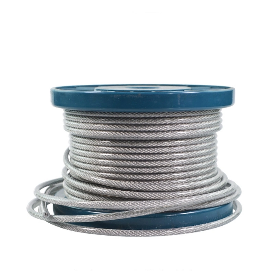 Stainless Steel Wire Cable Galvanized Rope Coated PVC Nylon Material