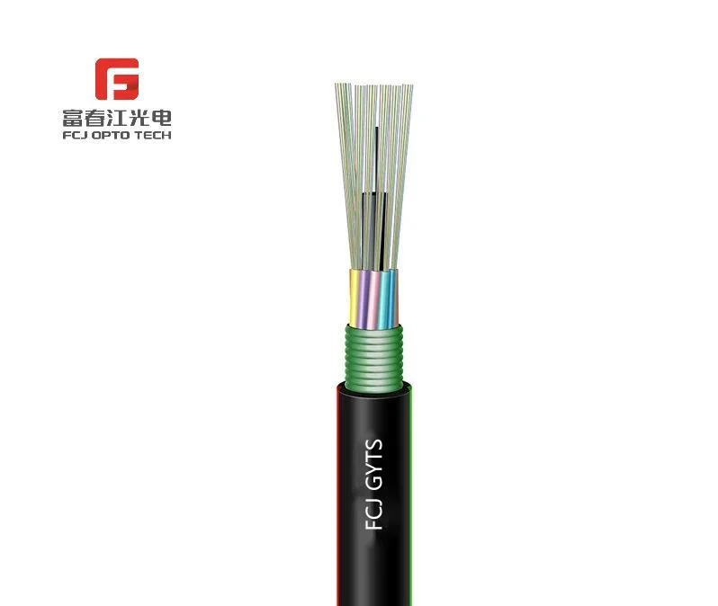 Fcj Outdoor Cable GYTS 48 Cores Steel Wire Fiber Optic Cable