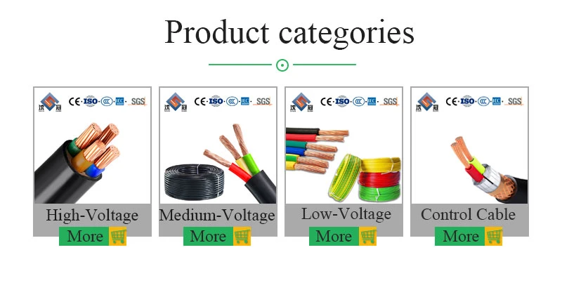 Shenguan Wholesale 1*19 7*7 Auto Control Cable Galvanized Inner Steel Rope Electric Control XLPE Cable Electrical PVC Rubber Copper ABC Insulate