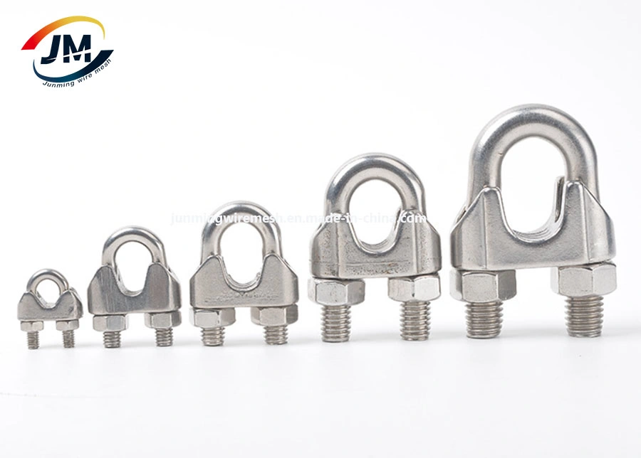 Wholesale China 8mm Malleable Cast Wire Rope Clamp Stainless Steel DIN741 Ss