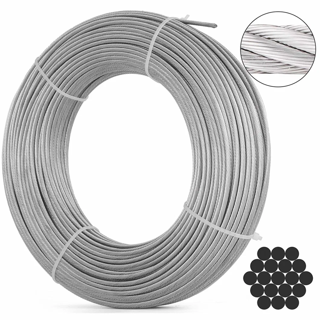 Stainless Steel Cable and Coated Wire Rope (Vinyl and Nylon)