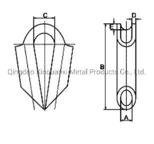 Tube Wire Rope Thimbles Zinc Plated Steel &amp; Stainless Steel