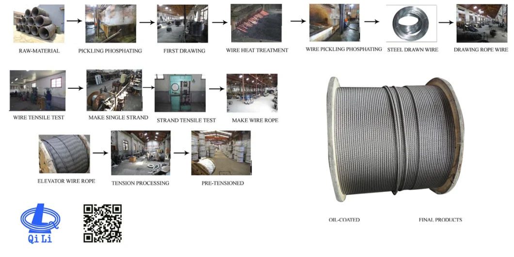 PVC/PE Nylon Coated Stainless Steel Wire Rope/Cable