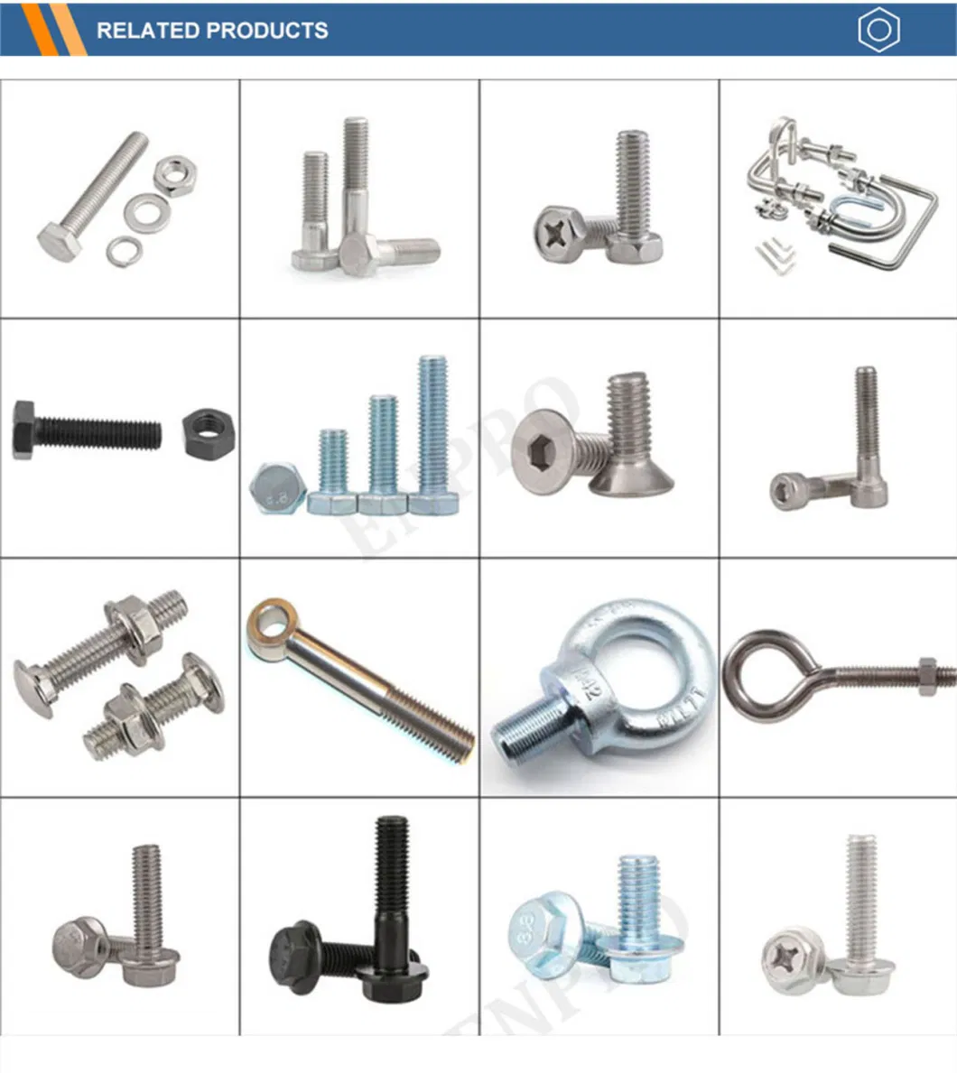 Factory Wholesale Cast Stainless Steel Fastener U-Bolt Simplex Wire Rope Cable Clip and Bolts Wire Rope Clamp