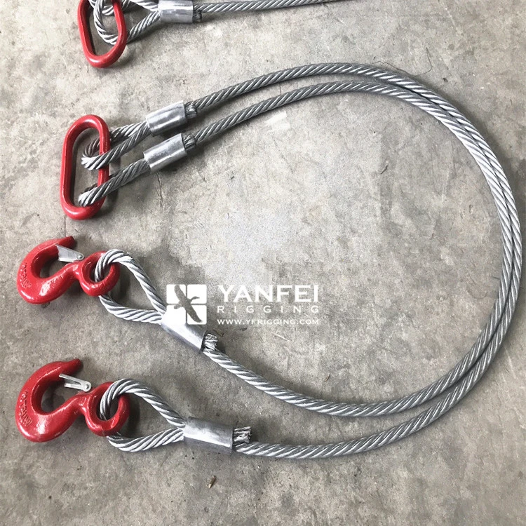 Wire Rope Lifting Slings with Hooks