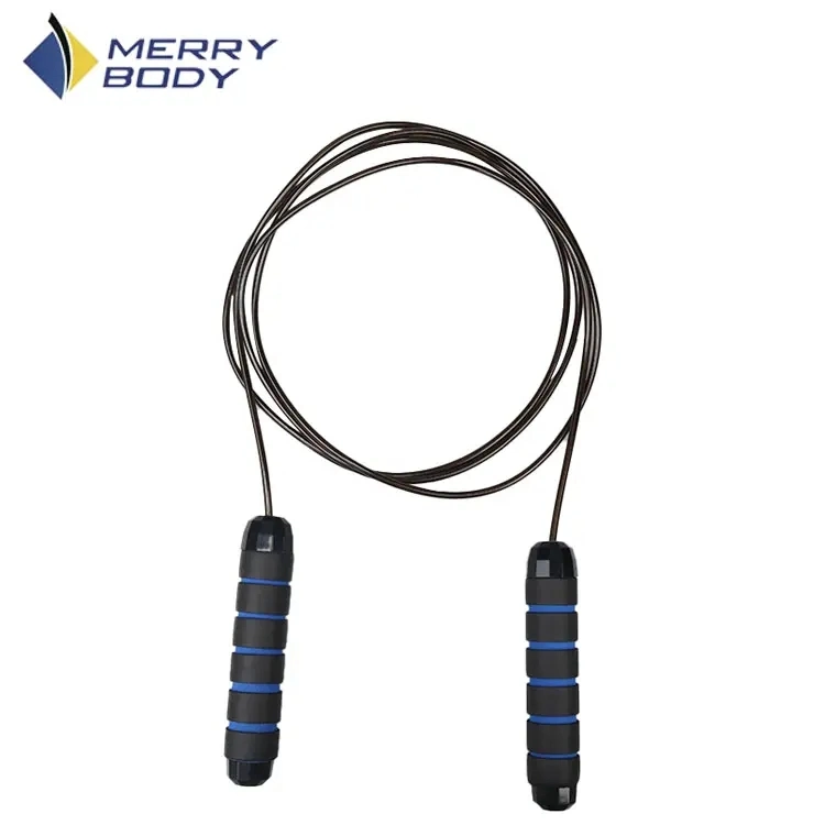 Fitness Workout Weighted Handle PVC Coated Steel Wire Adjustable Speed Skipping Rope Jump Rope