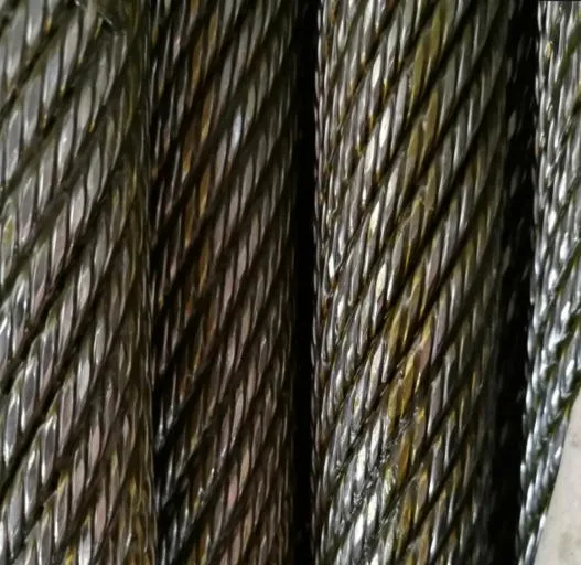 Galvanized or Ungalvanized 35wxk7 Compacted Steel Wire Rope Ss