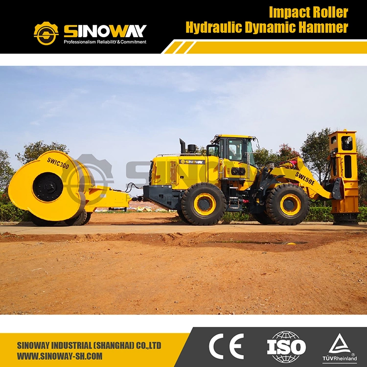 Hydraulic Rapid Impact Hammer Mounted on Wheel Loader and Excavator for Ric Project