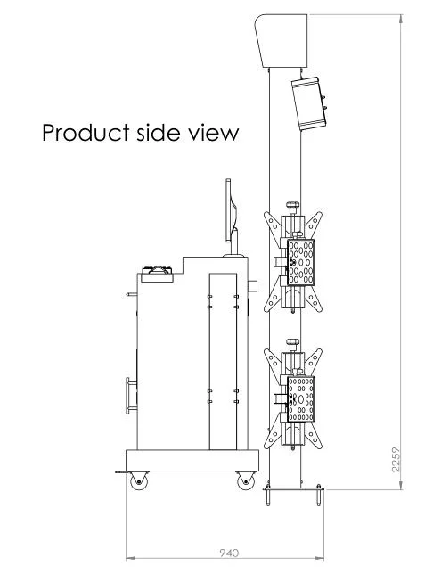 Fsd CE ISO Double Screen Series 3D Four-Wheel Positioning Instrument for Cars Precise Positioning 32/19 &quot;Isplay LED Rear Hanger Car Wheel Aligement