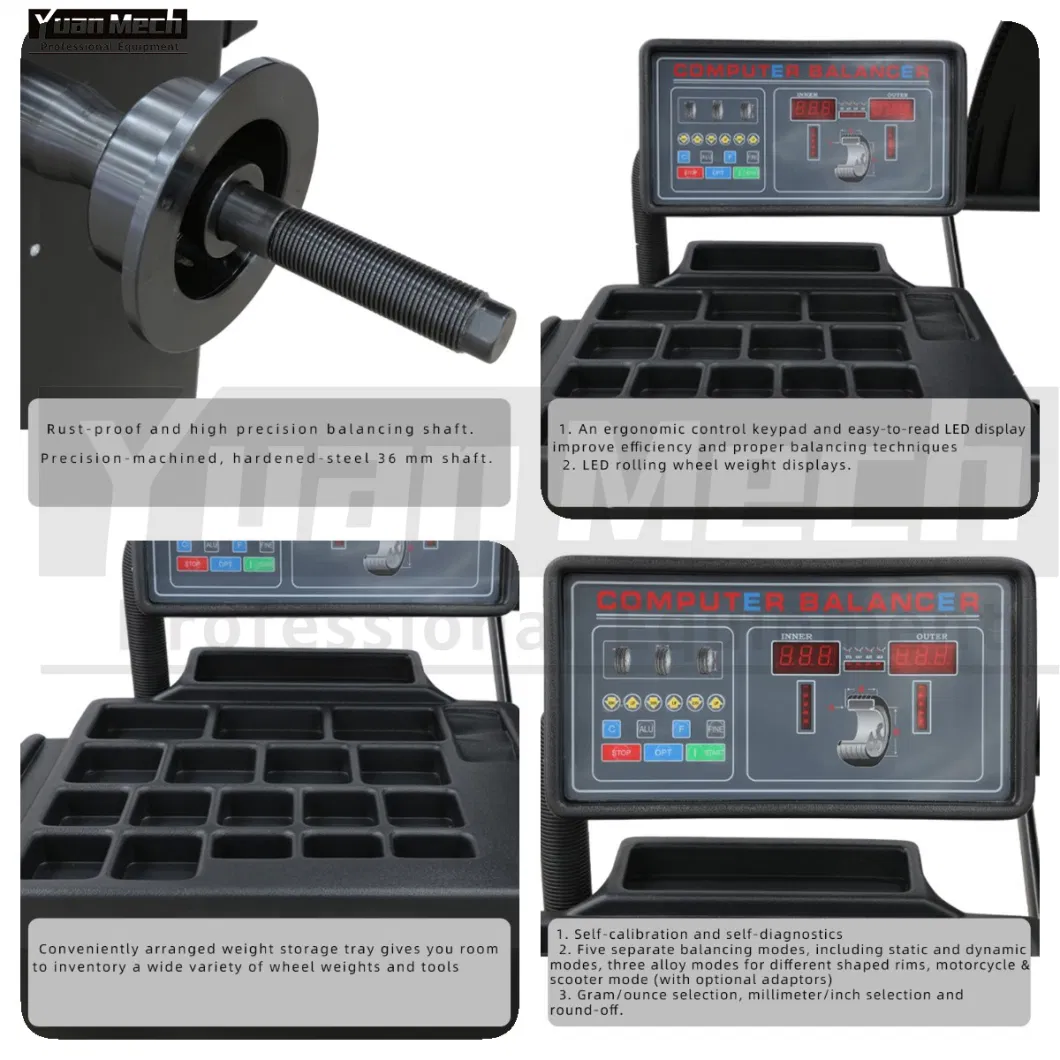 Auto Repair Equipment Wheel Balancing Equipment Car Tire Wheel Balancer with Pedal Brake