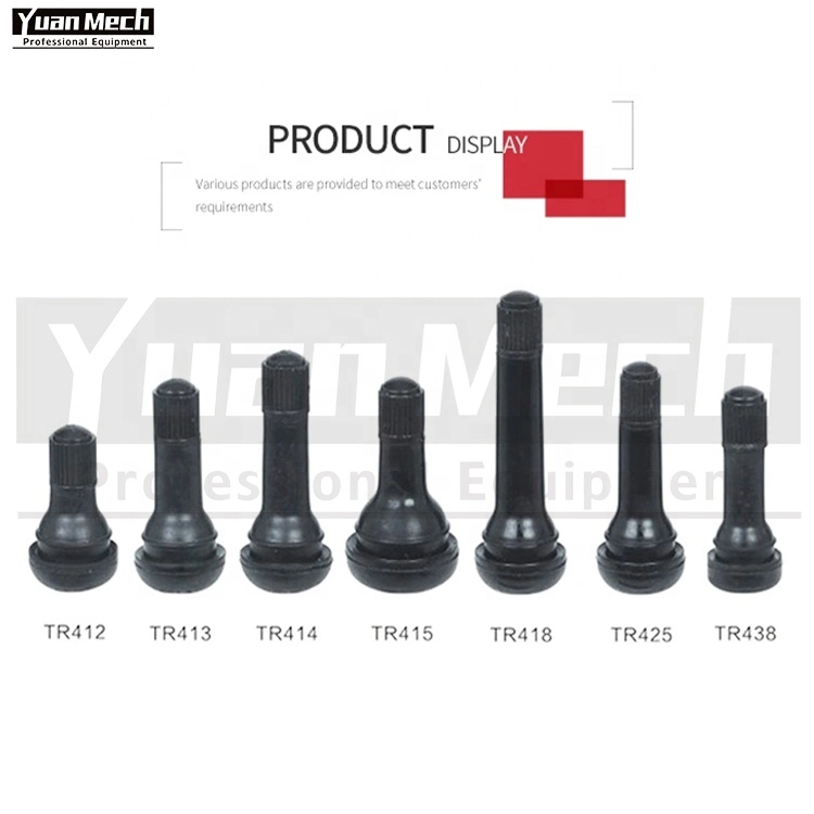 High Pressure Standard Length Tubeless Tire Valve Stem Rubber Snap-in Tire Valve