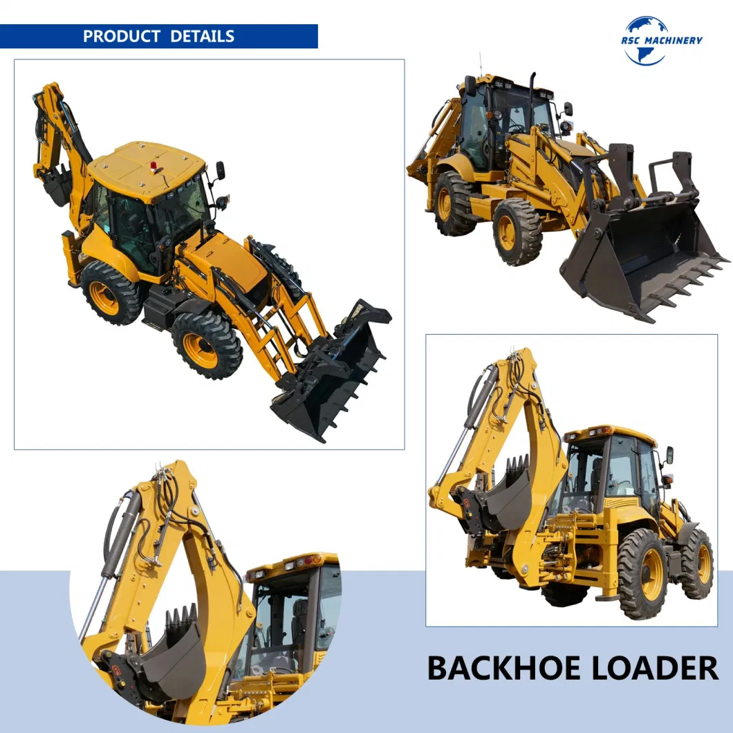 Precise Backhoe Loader Wheel Loader with Measured Digging and Loading Capabilities