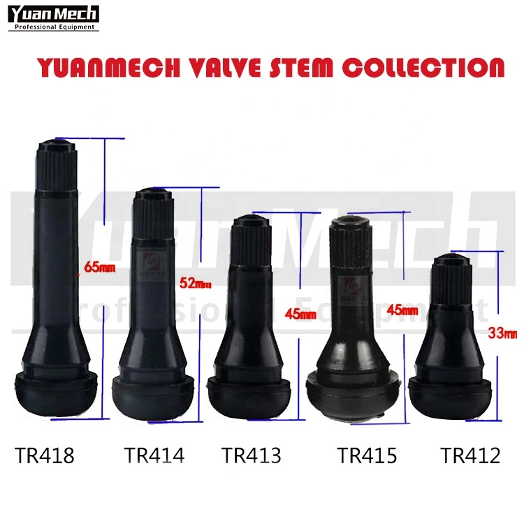 High Pressure Standard Length Tubeless Tire Valve Stem Rubber Snap-in Tire Valve