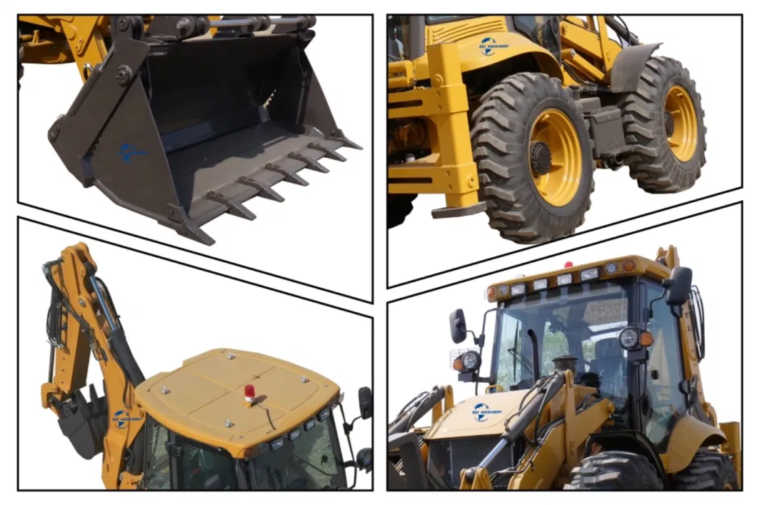 Precise Backhoe Loader Wheel Loader with Measured Digging and Loading Capabilities