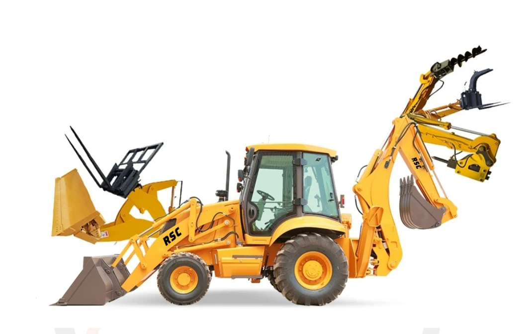 Precise Backhoe Loader Wheel Loader with Measured Digging and Loading Capabilities