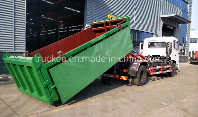 Front Loader Garbage Waste Collection Vehicle 12m3 13m3 14m3 15m3 Container Attachable Hook Lift Garbage Truck