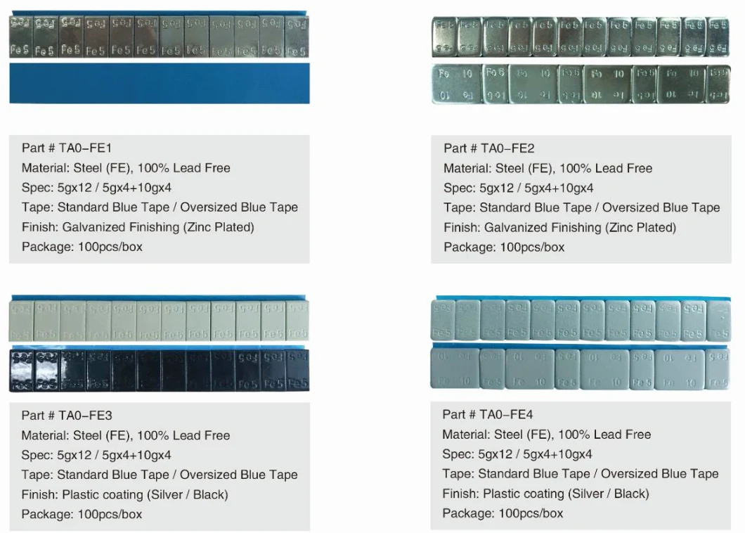 3m Type Fe Adhesive Balancing Weights for Wheels