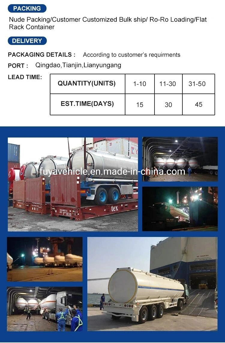 China Factory 3 Axles 35cbm Emulsified Liquid Heated Bitumen Asphalt Tanker Trailer